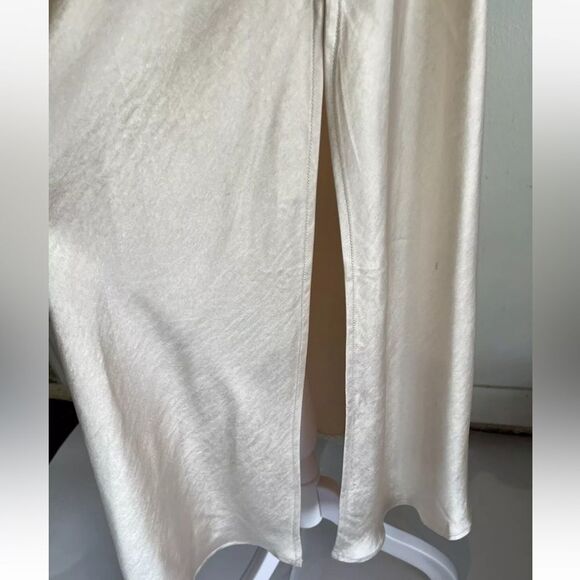 By together Maxi slip dress Anthropologie Y2K classic fairy Formal Beige Women L - Picture 4 of 6